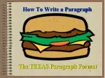 PPT - How to write a paragraph PowerPoint Presentation, free download ...