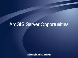 ArcGIS Server Opportunities