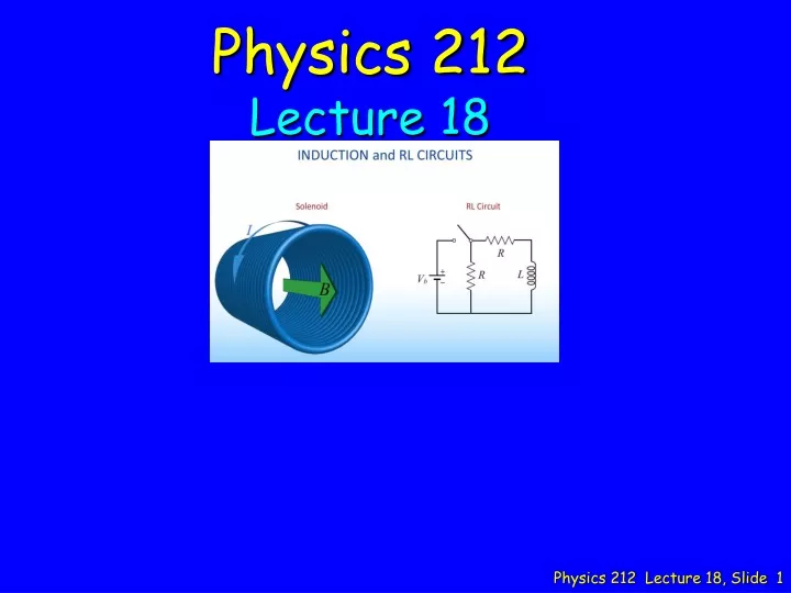 physics 212 lecture 18