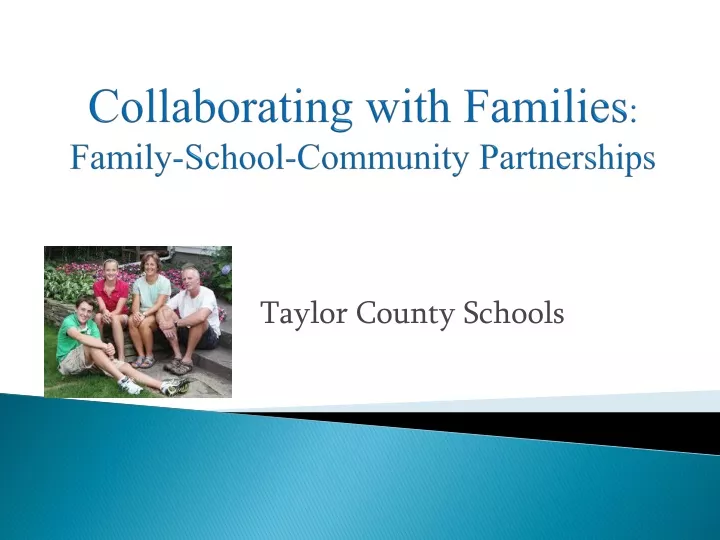 collaborating with families family school community partnerships