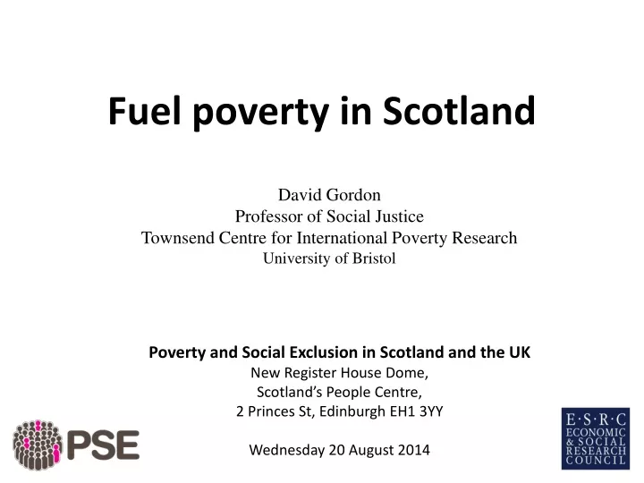 fuel poverty in scotland