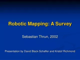 Robotic Mapping: A Survey