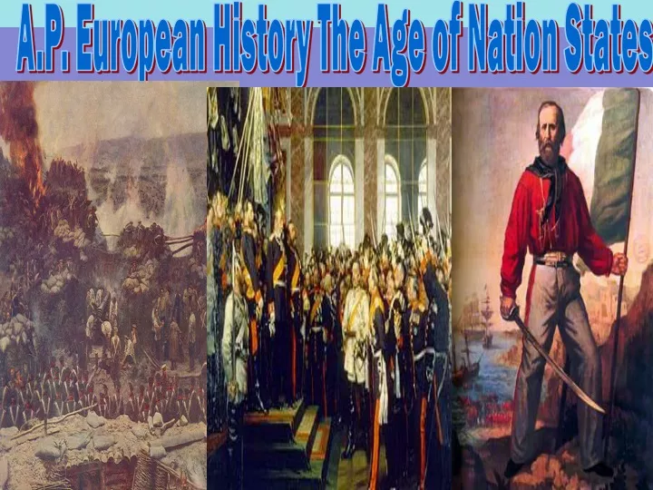 a p european history the age of nation states