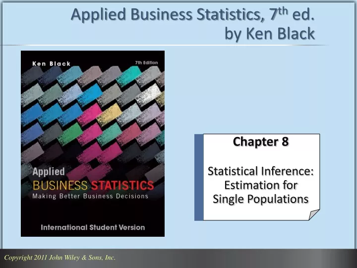 applied business statistics 7 th ed by ken black