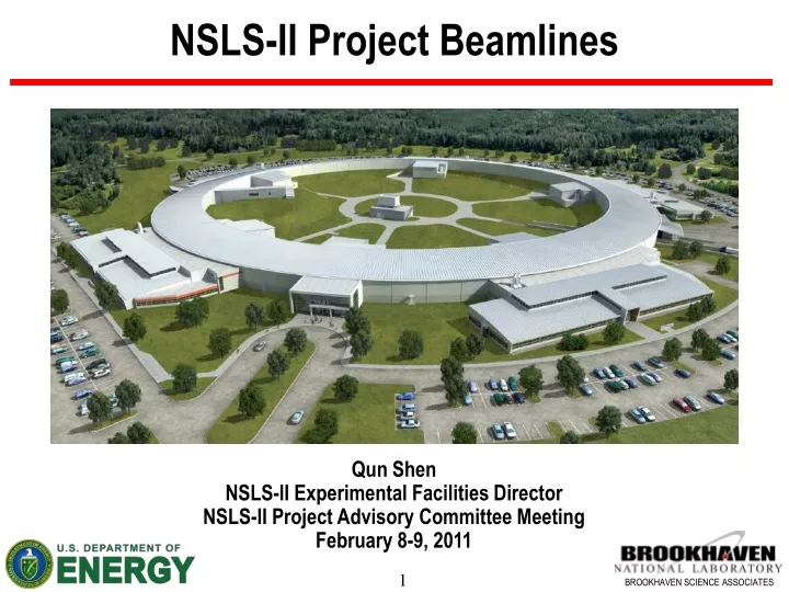nsls ii project beamlines