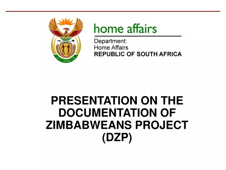 presentation on the documentation of zimbabweans