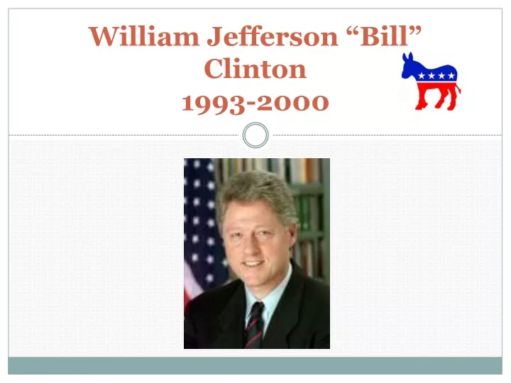 william jefferson bill clinton 1993 2000