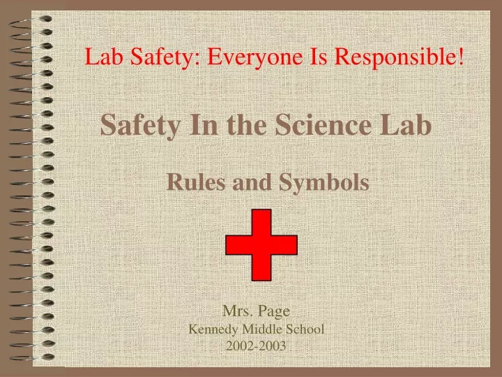 safety in the science lab