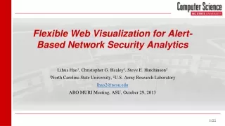Flexible Web Visualization for Alert-Based Network Security Analytics
