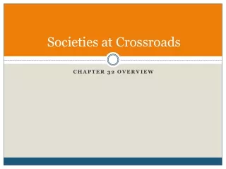 Societies at Crossroads