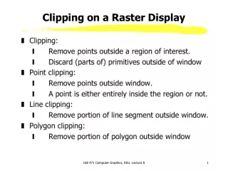 Clipping on a Raster Display