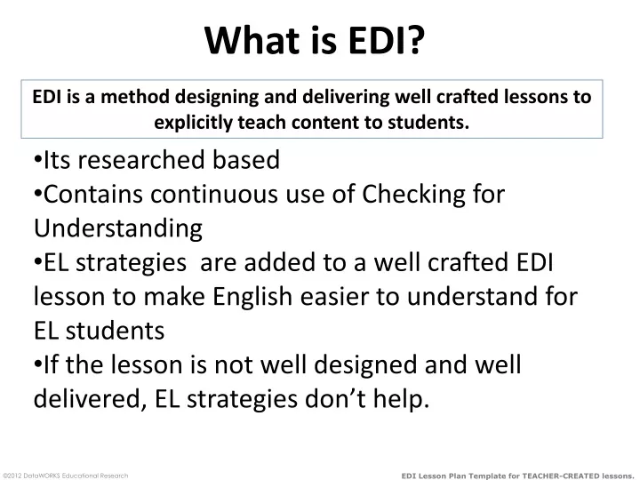 what is edi