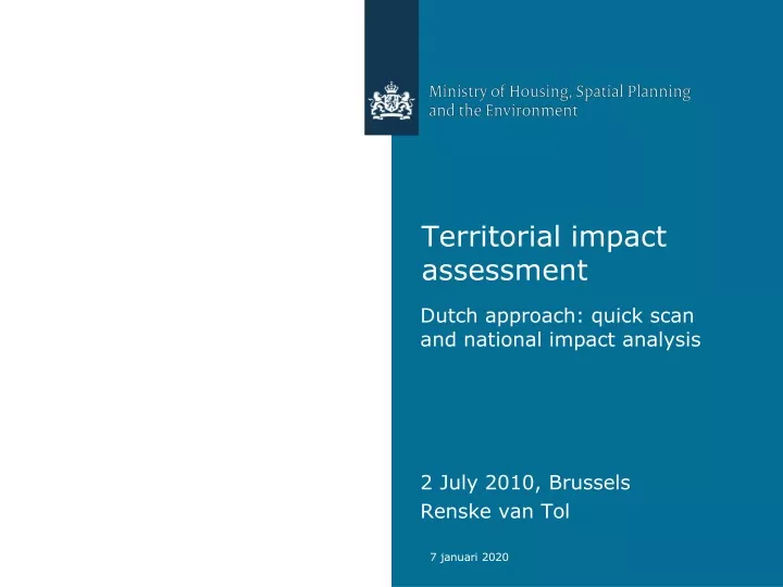 territorial impact assessment