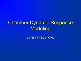 Chamber Dynamic Response Modeling