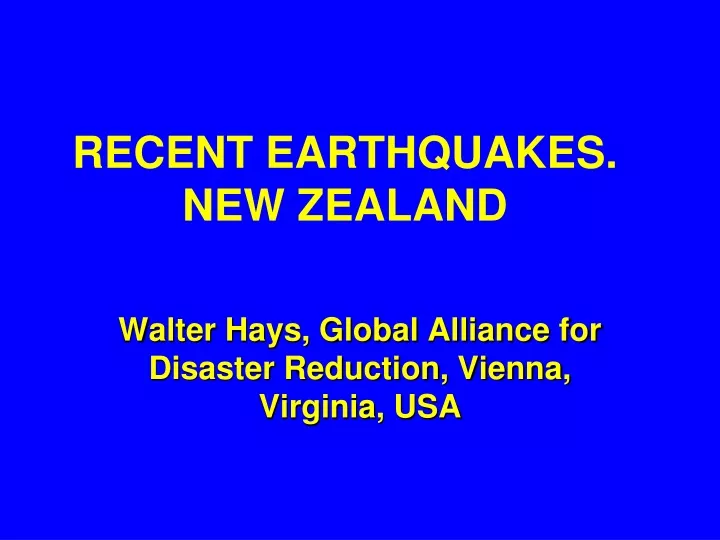 recent earthquakes new zealand
