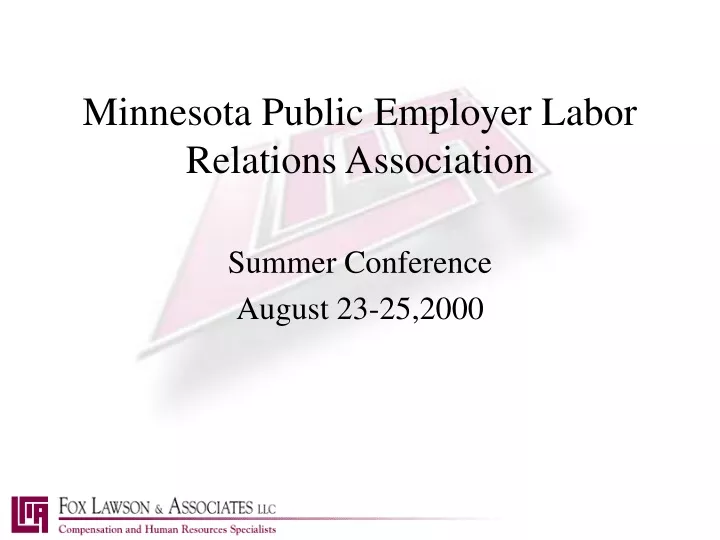 minnesota public employer labor relations association