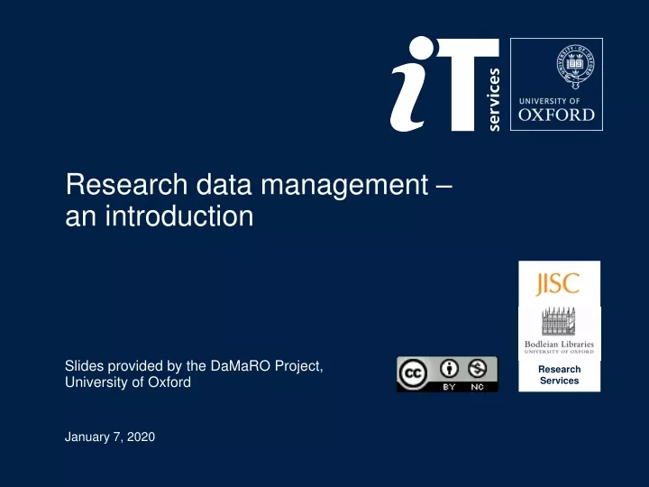 research data management an introduction