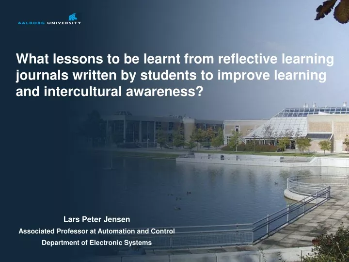 what lessons to be learnt from reflective