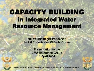 CAPACITY BUILDING in Integrated Water Resource Management
