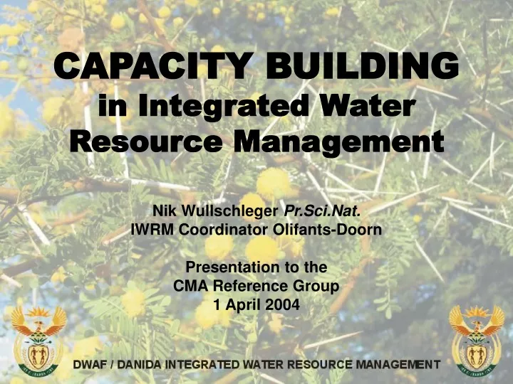 capacity building in integrated water resource