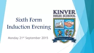 Sixth Form Induction Evening