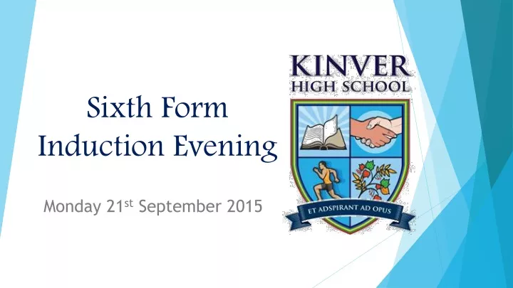 sixth form induction evening