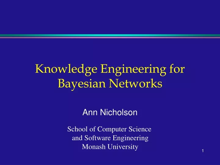 knowledge engineering for bayesian networks