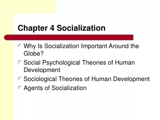 Chapter 4 Socialization