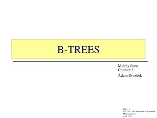 B-TREES