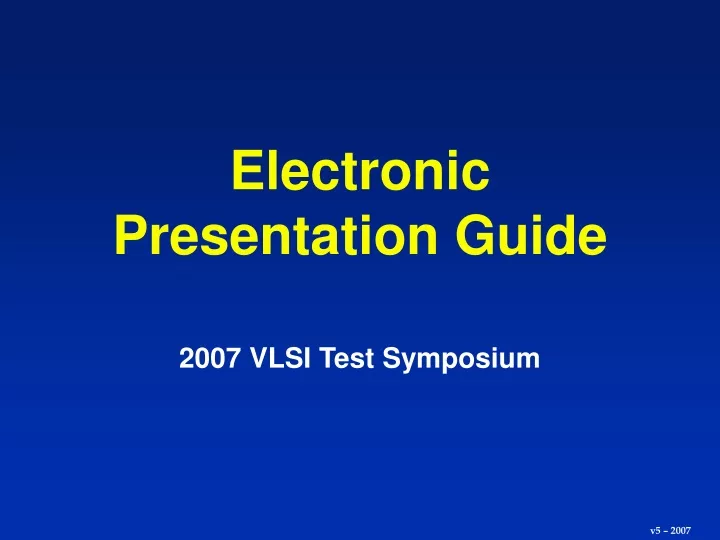 electronic presentation guide