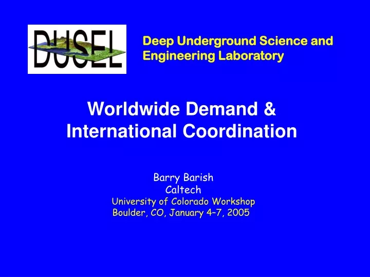 deep underground science and engineering laboratory