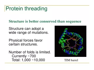 Protein threading