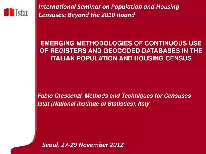 international seminar on population and housing