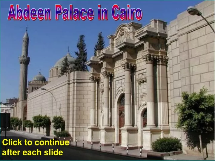 abdeen palace in cairo