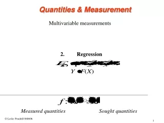 Multivariable measurements
