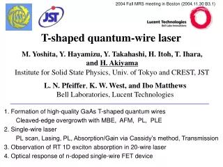 T-shaped quantum-wire laser