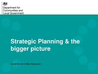 strategic planning the bigger picture