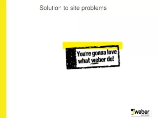 Solution to site problems