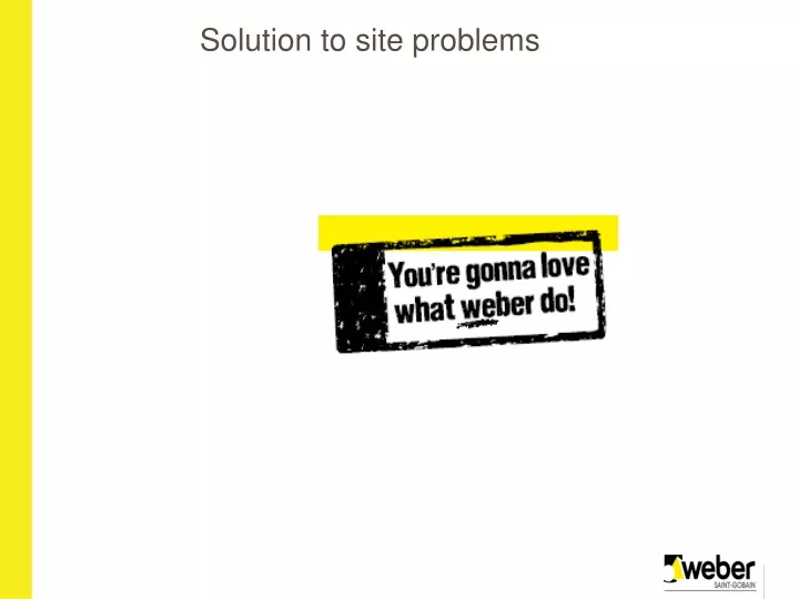 solution to site problems