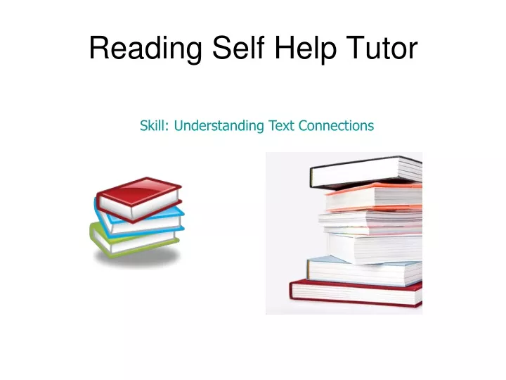 reading self help tutor