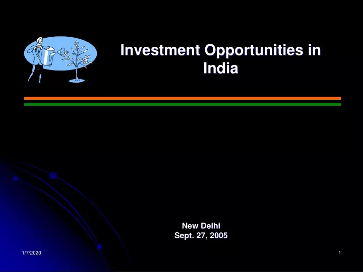 investment opportunities in india