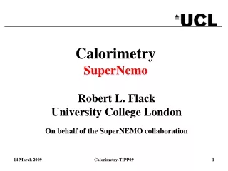 Calorimetry SuperNemo