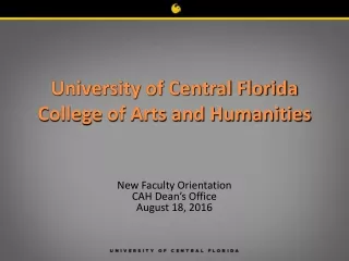 University of Central Florida College of Arts and Humanities