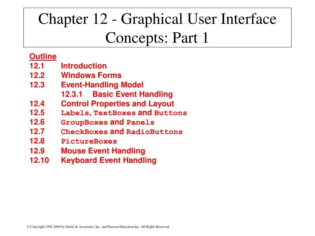 PPT - Introduction to Graphical User Interface Concepts PowerPoint ...