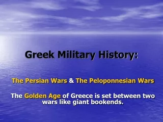 Greek Military History: