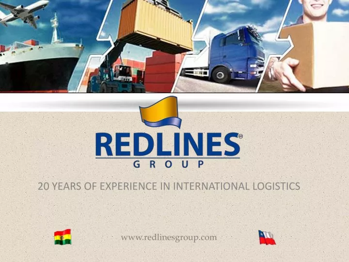 20 years of experience in international logistics