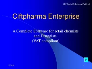 Ciftpharma Enterprise