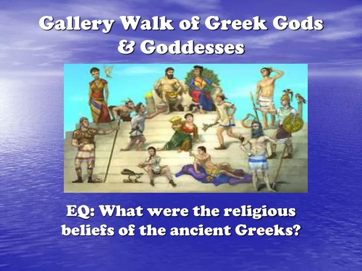 gallery walk of greek gods goddesses