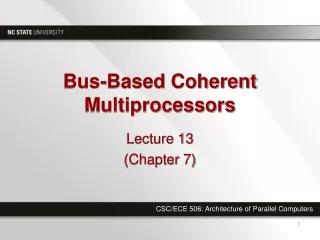 Bus-Based Coherent Multiprocessors