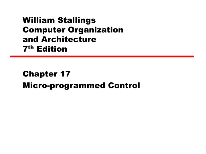 chapter 17 micro programmed control